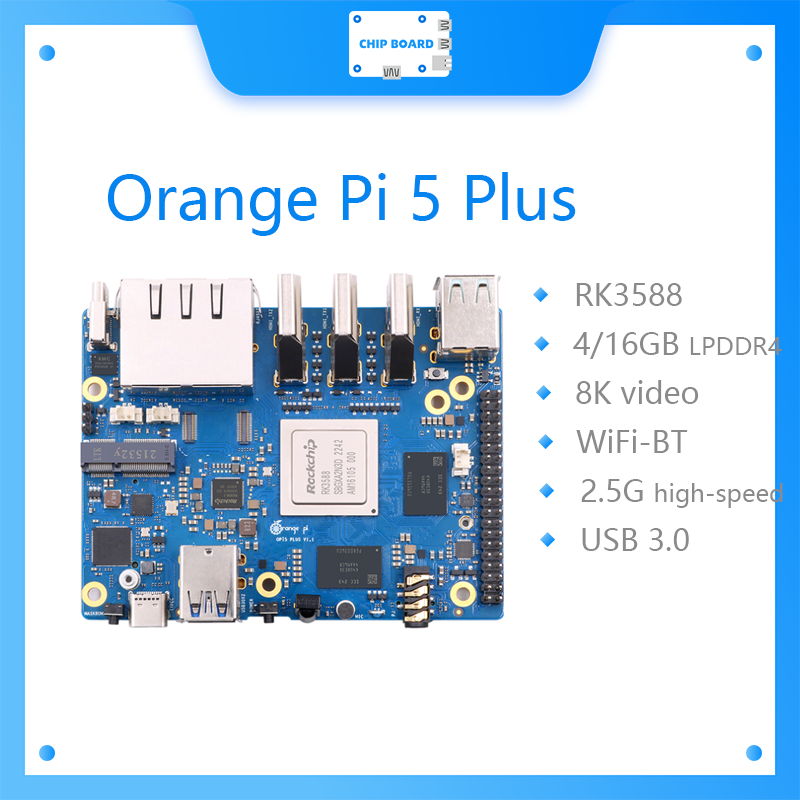 Rockchip Rk3588 Development Board - Orange Pi 5 Plus Single Board