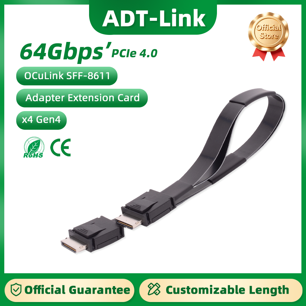 Oculink Egpu Mini Pc - ADT-Link PCI-E 4.0 X4 SFF-8611 Male