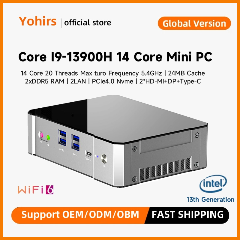 Intel Core I9 13900H Mini Pc - Yohirs 13th Gen i9 13900H i7