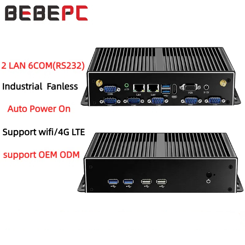 Fanless Industrial Pc Rs485 Core I7 - Mini Industrial PC Fanless Dual LAN