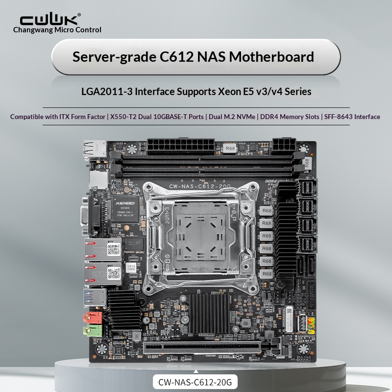 C612 LGA 2011-3 Xeon X99 Mothe - Nas Motherboard 8 Sata Mini Itx review and price