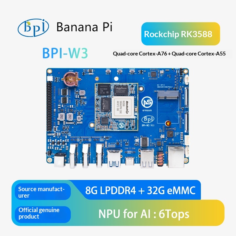 BPI W3 Open Source Router Deve - Rockchip Rk3588 Development Board review and price