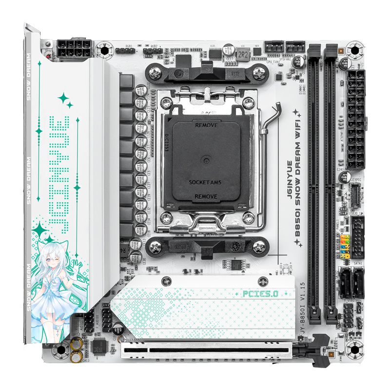 JGINYUE B850i Snow Dream WiFi  - Nas Motherboard 8 Sata Mini Itx review and price