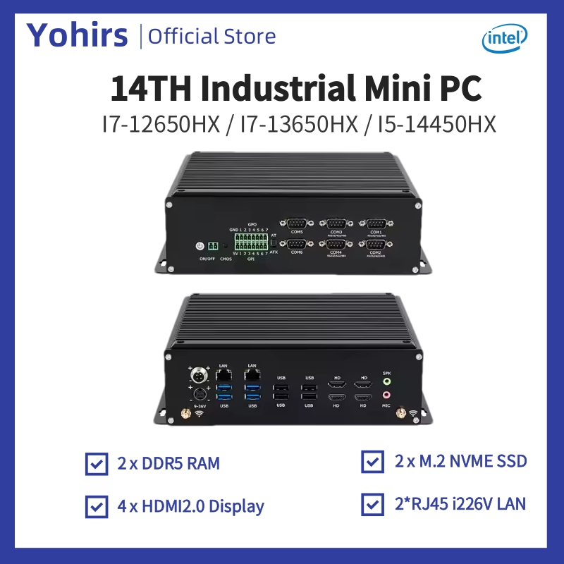 14th Industrial Mini Pc i5-144 - Fanless Industrial Pc Rs485 Core I7 review and price