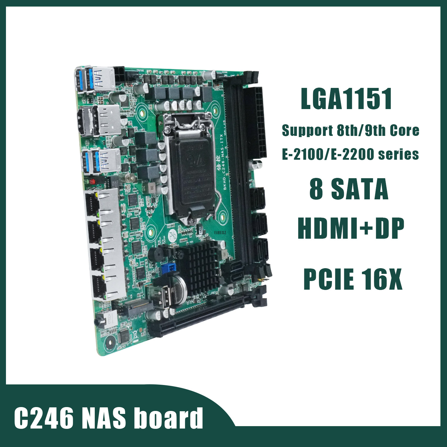 C246 NAS Motherboard 8 SATA 3. - Nas Motherboard 8 Sata Mini Itx review and price