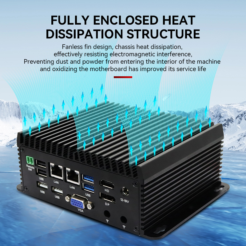 Quad Core N95 N97 Mini PC RS48 - Fanless Industrial Pc Rs485 Core I7 review and price