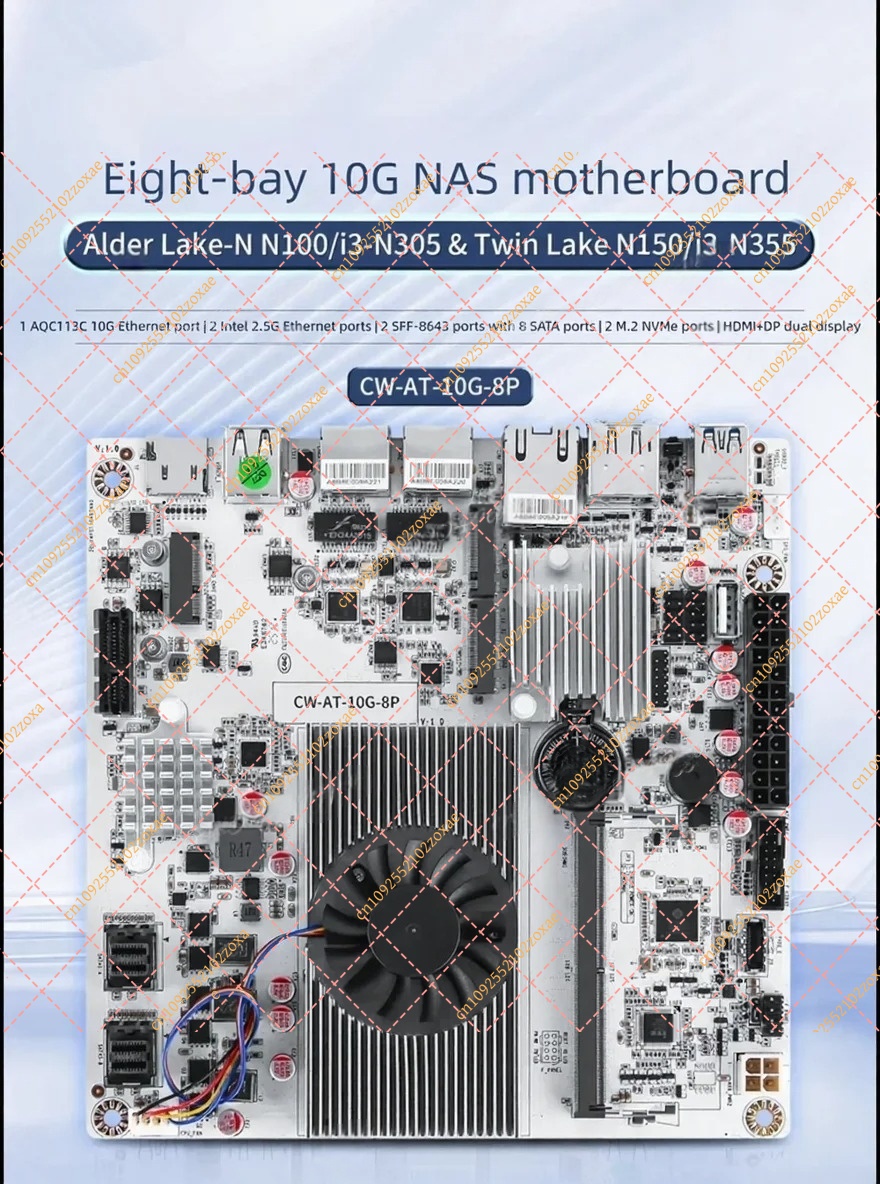 N150 N100 N305 Firewall Mother - Nas Motherboard 8 Sata Mini Itx review and price