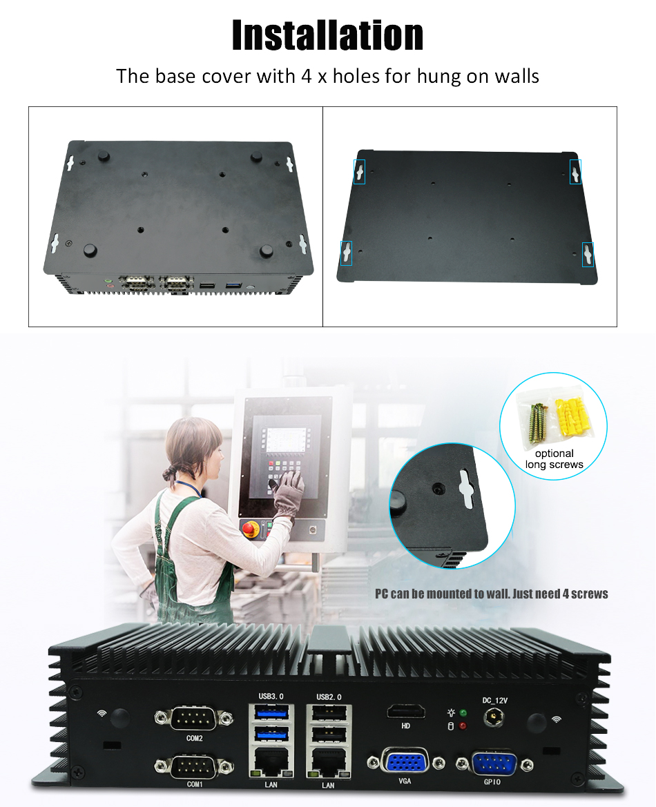 Fanless Embedded PC Intel Core - Fanless Industrial Pc Rs485 Core I7 review and price