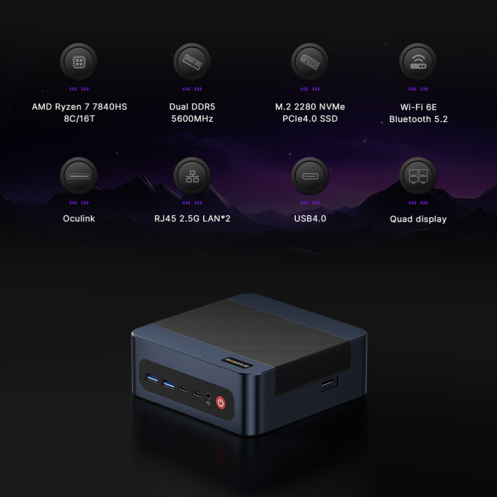 BOSGAME M4 Neo Mini PC AMD Ryz - Amd Ryzen 7 7840Hs Mini Pc review and price