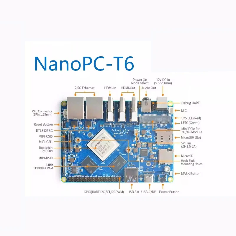 VoltSNanopc T6 Development Boa - Rockchip Rk3588 Development Board review and price