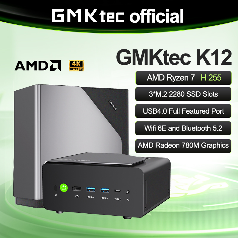 GMKtec K12 Mini PC AMD Ryzen™  - Oculink Egpu Mini Pc review and price