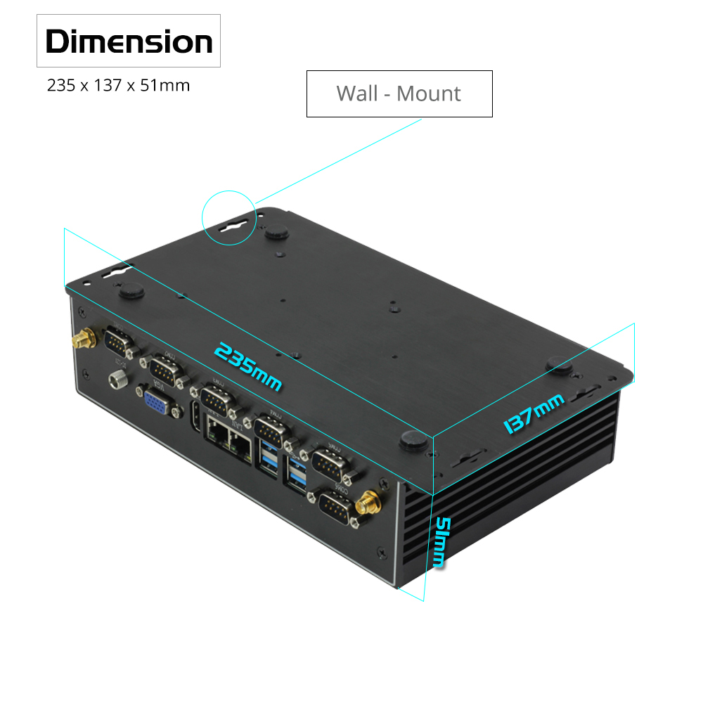 Mini Industrial PC Fanless Dua - Fanless Industrial Pc Rs485 Core I7 review and price